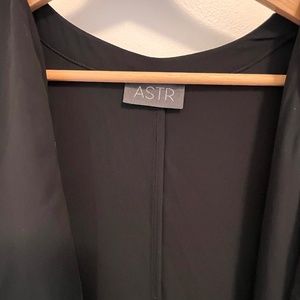 ASTR Chiffon Duster Cardigan Kimono BLACK